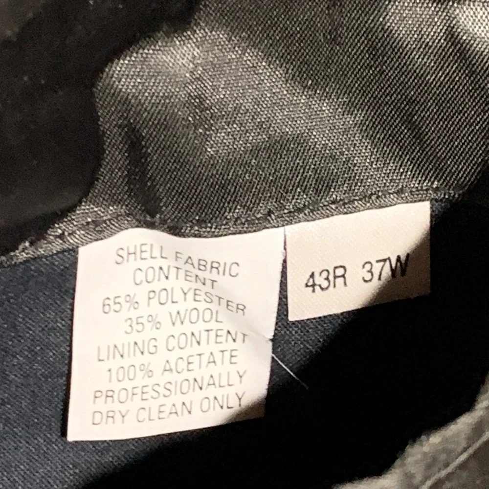 Kilburne and‎ Finch Mens 43R Gray Pinstripe Double Breasted Blazer Wool Blend